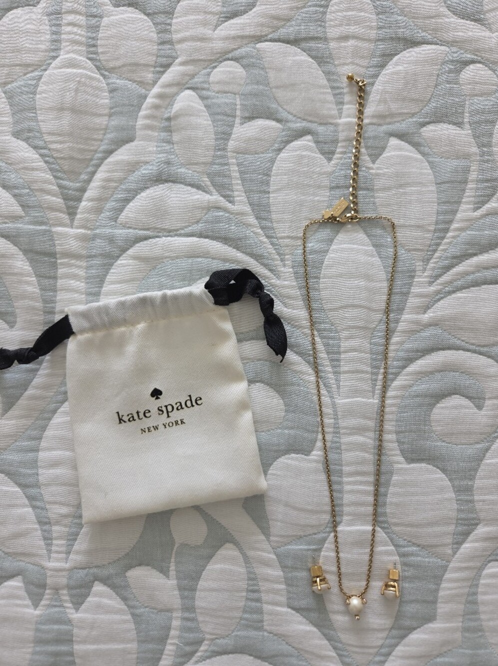 Kate Spade Necklace And Earrings Set